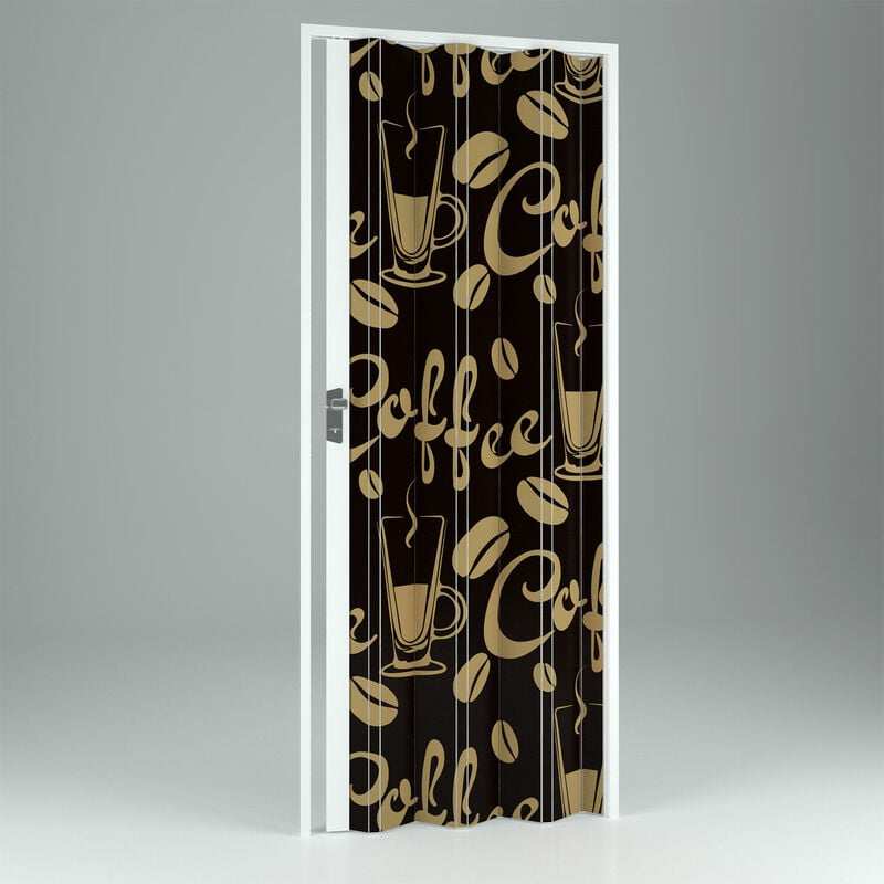 

Puerta plegable estampada de interior de pvc mod. Vera 89,5x214 cm Coffee