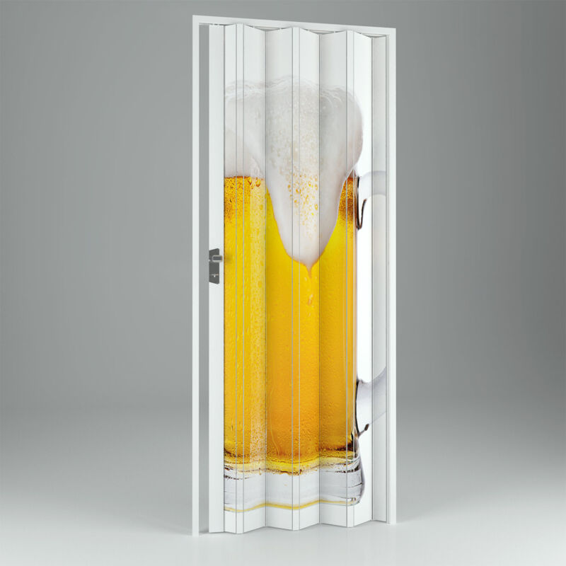 

Puerta plegable estampada de interior de pvc mod. Vera 89,5x214 cm Beer