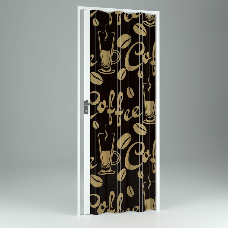 

Puerta plegable estampada de interior de pvc mod. Vera 102x214 cm Coffee