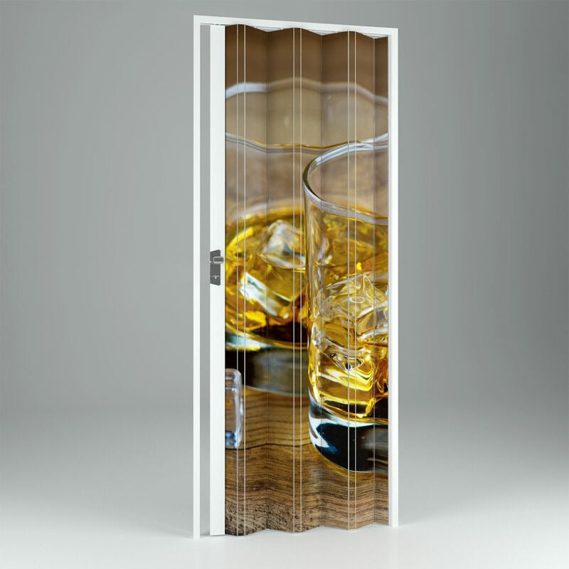 

Puerta plegable estampada de interior de pvc mod. Vera 102x214 cm Drink