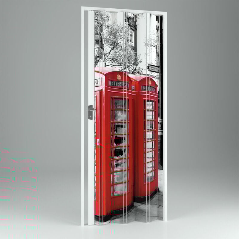 

Puerta plegable estampada de interior de pvc mod. Vera 115x214 cm London