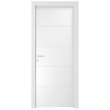 Puerta Rayada Blanca Cm 210 x 80