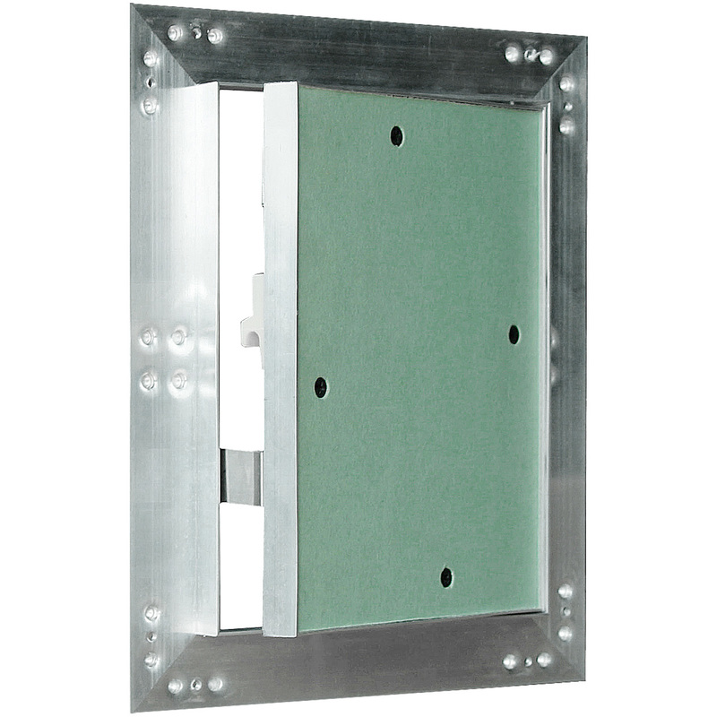 

Puerta revisión Trampilla inspección marco aluminio 15x20cm Panel acceso Yeso 12,5 mm Techo Pared