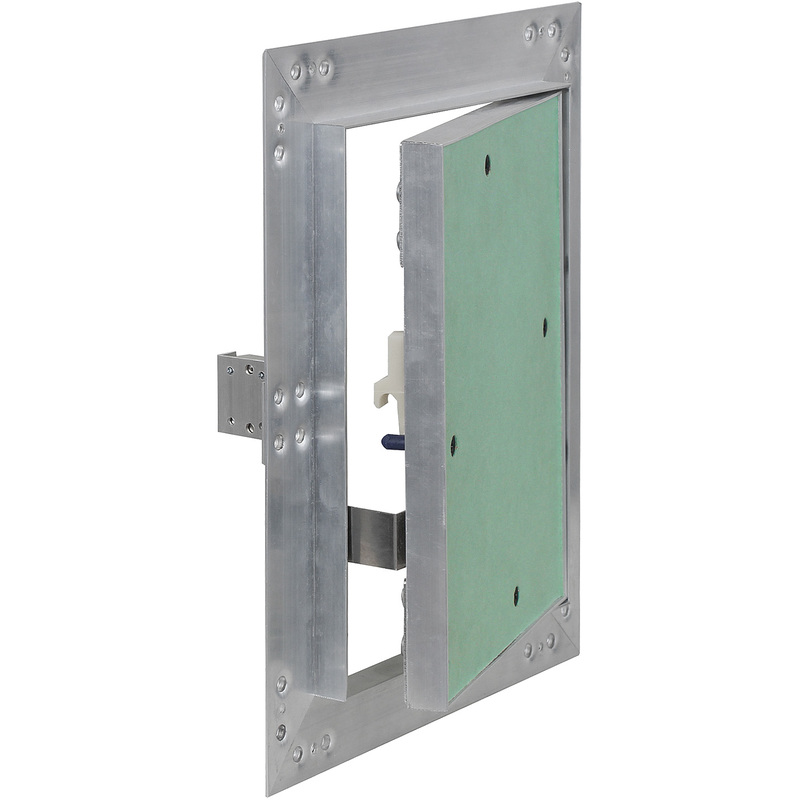 

Puerta revisión Trampilla inspección marco aluminio 20x25cm Panel acceso Yeso 12,5 mm Techo Pared