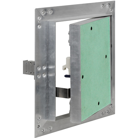 Puerta revisión Trampilla inspección marco aluminio 30x30cm Panel acceso Yeso 12,5 mm Techo Pared