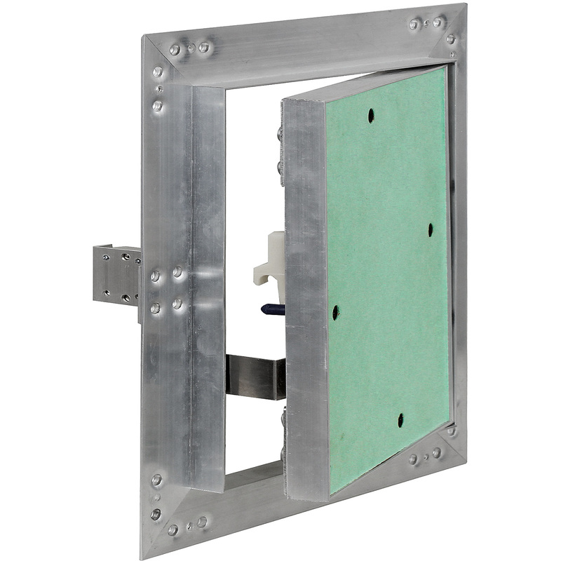 

Puerta revisión Trampilla inspección marco aluminio 40x40cm Panel acceso Yeso 12,5 mm Techo Pared