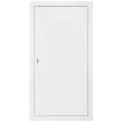 Puerta De Inspección Upmann 20770 - Blanco, Medidas 400x800 Mm, Marco De Acero Galvanizado, Hoja Extraíble
