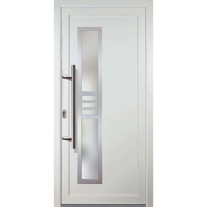 

Meeth - Puertas de casa clásico modelo 53, dentro: blanco, fuera: blanco ancho: 98cm, altura: 208cm chapa izquierda