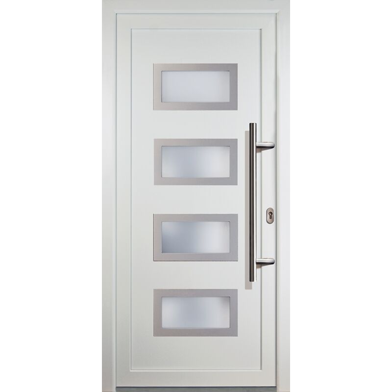 

Meeth - Puertas de casa clásico modelo 92, dentro: blanco, fuera: blanco ancho: 98cm, altura: 200cm chapa derecha