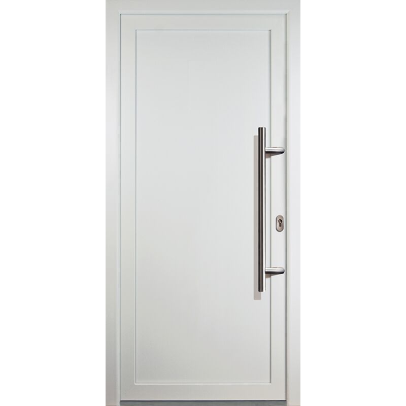 

Meeth - Puertas de casa exclusivo modelo 01, dentro: blanco, fuera: blanco ancho: 88cm, altura: 200cm chapa derecha