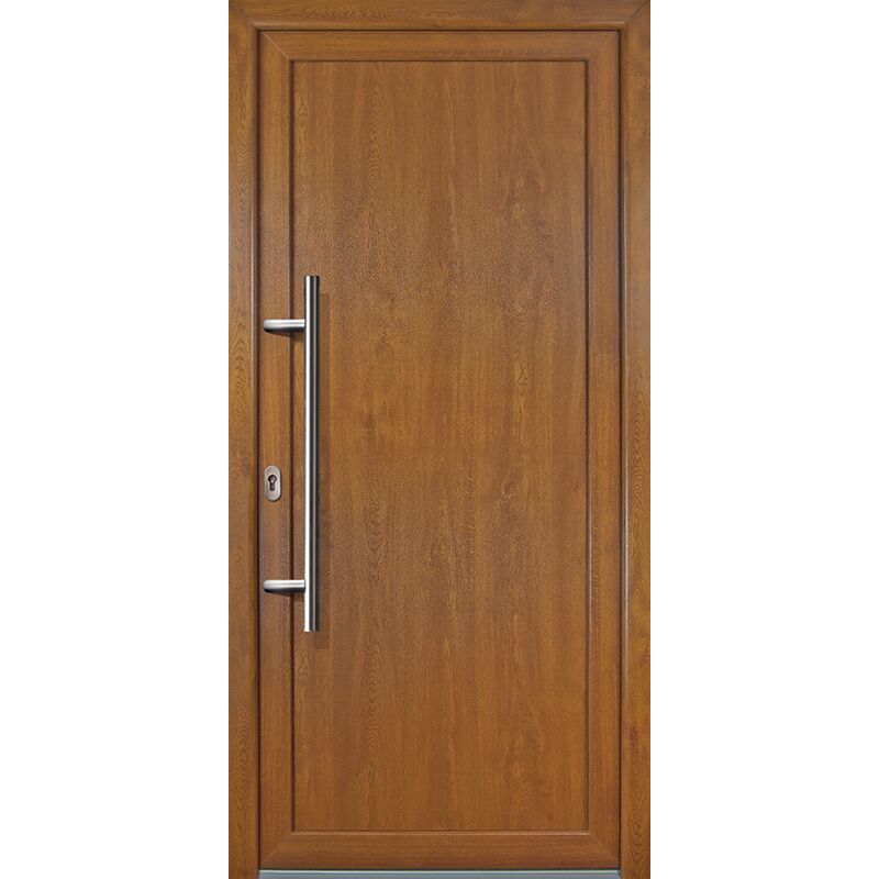 

Meeth - Puertas de casa exclusivo modelo 01, dentro: blanco, fuera: golden oak ancho: 98cm, altura: 208cm chapa izquierda