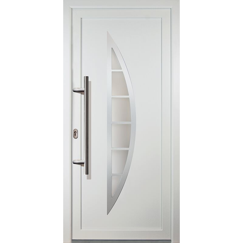 

Meeth - Puertas de casa exclusivo modelo 28, dentro: blanco, fuera: blanco ancho: 108cm, altura: 200cm chapa izquierda