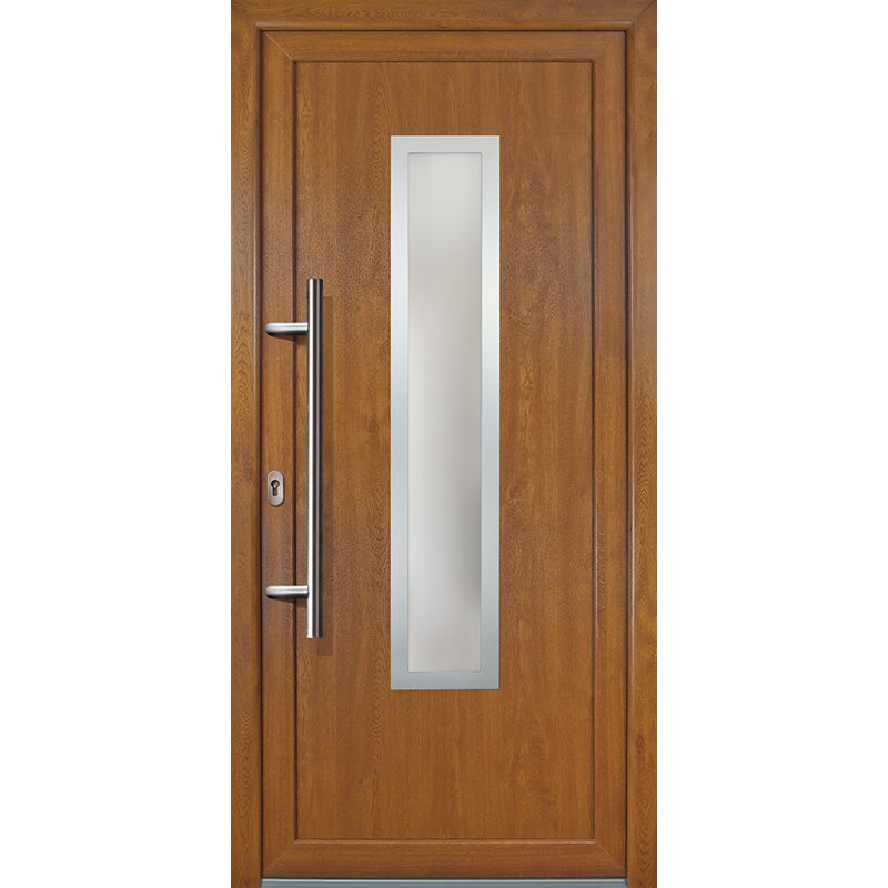 

Meeth - Puertas de casa exclusivo modelo 32, dentro: blanco, fuera: golden oak ancho: 98cm, altura: 208cm chapa izquierda