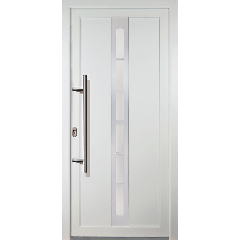 

Meeth - Puertas de casa exclusivo modelo 38, dentro: blanco, fuera: blanco ancho: 108cm, altura: 200cm chapa izquierda