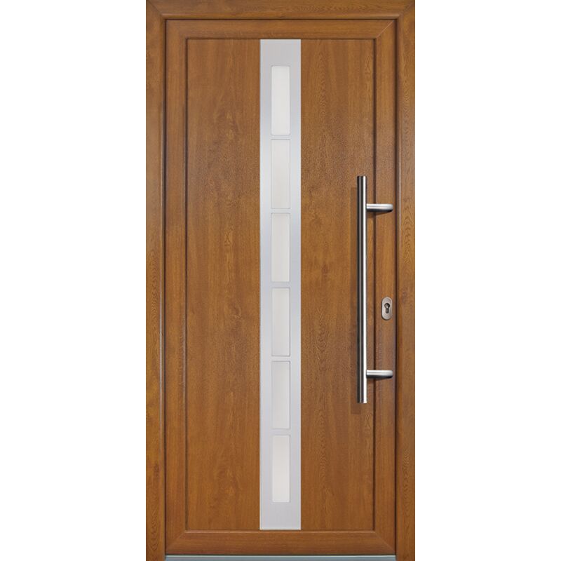 

Meeth - Puertas de casa exclusivo modelo 38, dentro: golden oak, fuera: golden oak ancho: 88cm, altura: 200cm chapa derecha