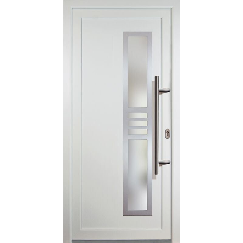 

Meeth - Puertas de casa exclusivo modelo 53, dentro: blanco, fuera: blanco ancho: 98cm, altura: 208cm chapa derecha