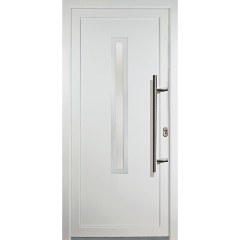 

Meeth - Puertas de casa exclusivo modelo 70, dentro: blanco, fuera: blanco ancho: 88cm, altura: 200cm chapa derecha