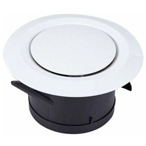 Puertos de succión y soplador 100 difusores de disco - Rejilla de ventilación de plástico redonda ajustable - Ventilación del ventilador
