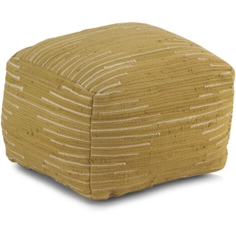Puf De Algodón Dorado 45X45X35 Cm
