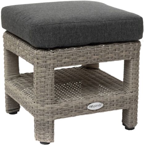 Puf de jardín cuadrado Polynésia Beige - Hespéride