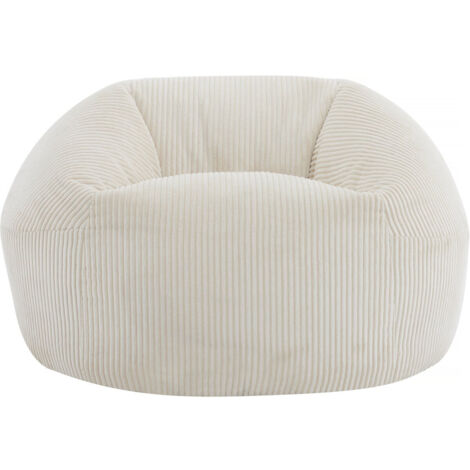 Puf de pana &lt&gt - 80 x 74 x 49 cm - Beis