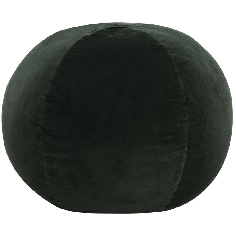 

Puf de terciopelo de algodon verde 50x35 cm