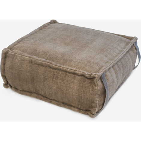 PUF NATURAL BEND MARRÓN MEDIANO 60X60X25CMCM
