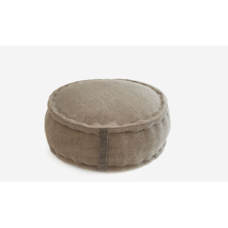 PUF NATURAL BEND MARRÓN REDONDO Ø60X25CM