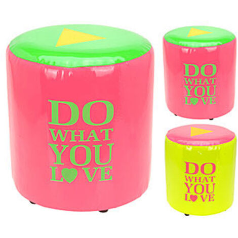 PUF NEON 31x31x33 CM 2 COLORES