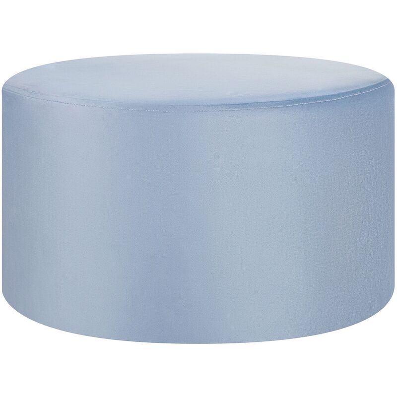 

Beliani - Reposapiés de terciopelo azul claro MILLEN