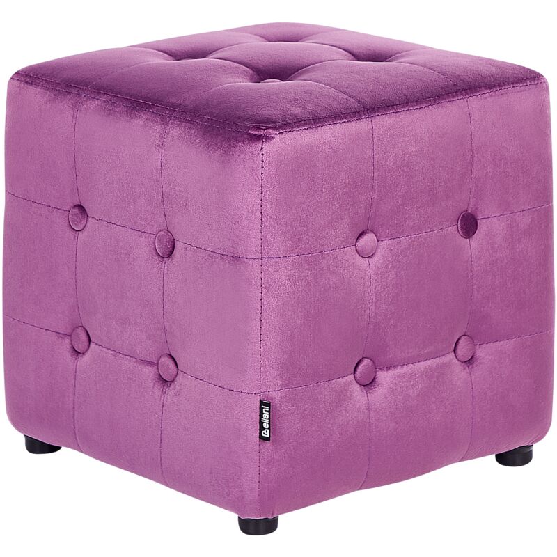 

Beliani - Reposapiés de terciopelo violeta WISCONSIN