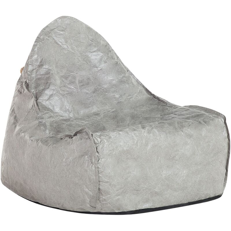 

Puf sillón gris claro LINEN DROP