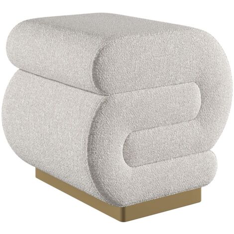 Puf, taburete, taburete tapizado Puf, taburete, taburete tapizado Cream