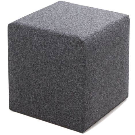 Puf, taburete tapizado Puf, taburete tapizado Gris