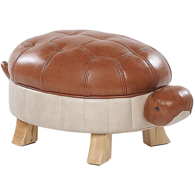 

Puf animal marrón TURTLE