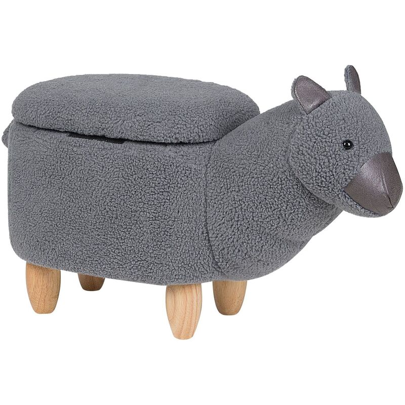 

Puf de algodón/poliéster gris ALPACA