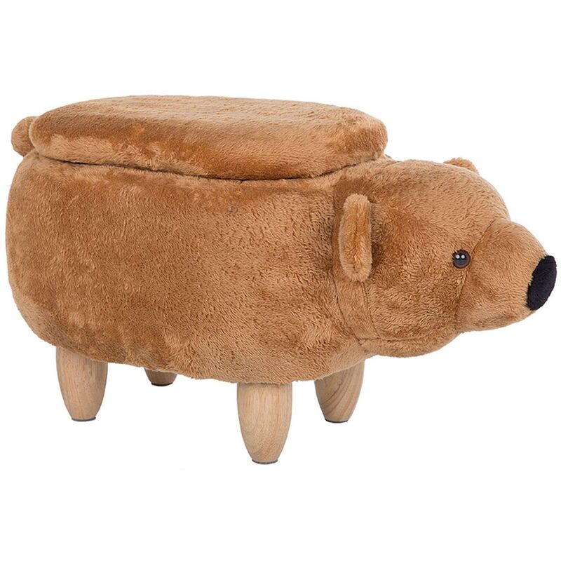 

Puf tapizado marrón BEAR