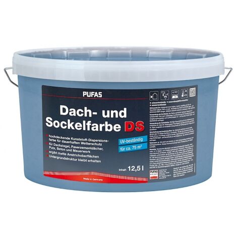 Pufas Dach- und Sockelfarbe Schiefer 12,5 Liter 95006000