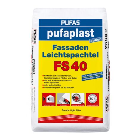 PUFAS Fassaden-Leitspachtel pufaplast FS40 20kg 112604000