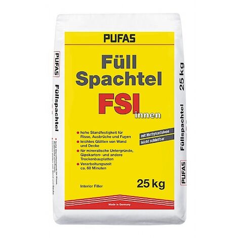 Pufas Füllspachtel innen 25kg 3006000