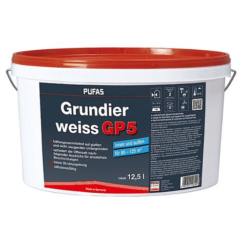 Pufas Grundierweiss GP5 12,5 Liter 15604000