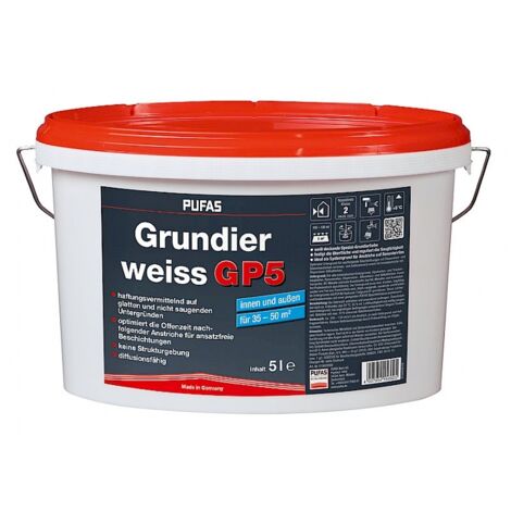 Pufas Grundierweiss GP5 5 Liter 15602000