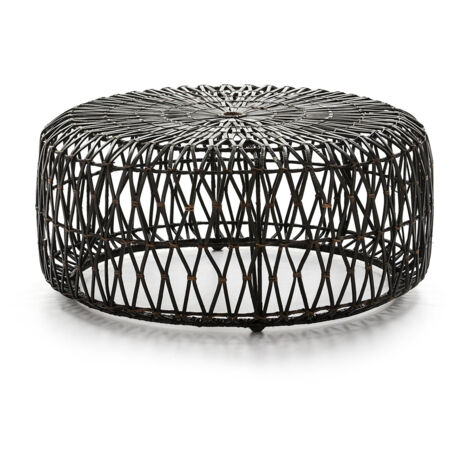 Puff 89x89x38 Brown / Honey Wicker Lighting / Suspension Lamps Alle Stile, um dem Haus eine Note zu verleihen