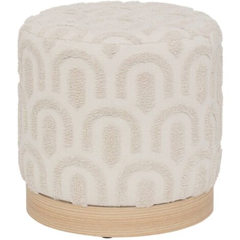 Puff blanco Copas D38x38cm - Atmosphera créateur d'intérieur