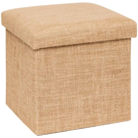 Puff de arpillera mix n modul 31x31cm - 5five