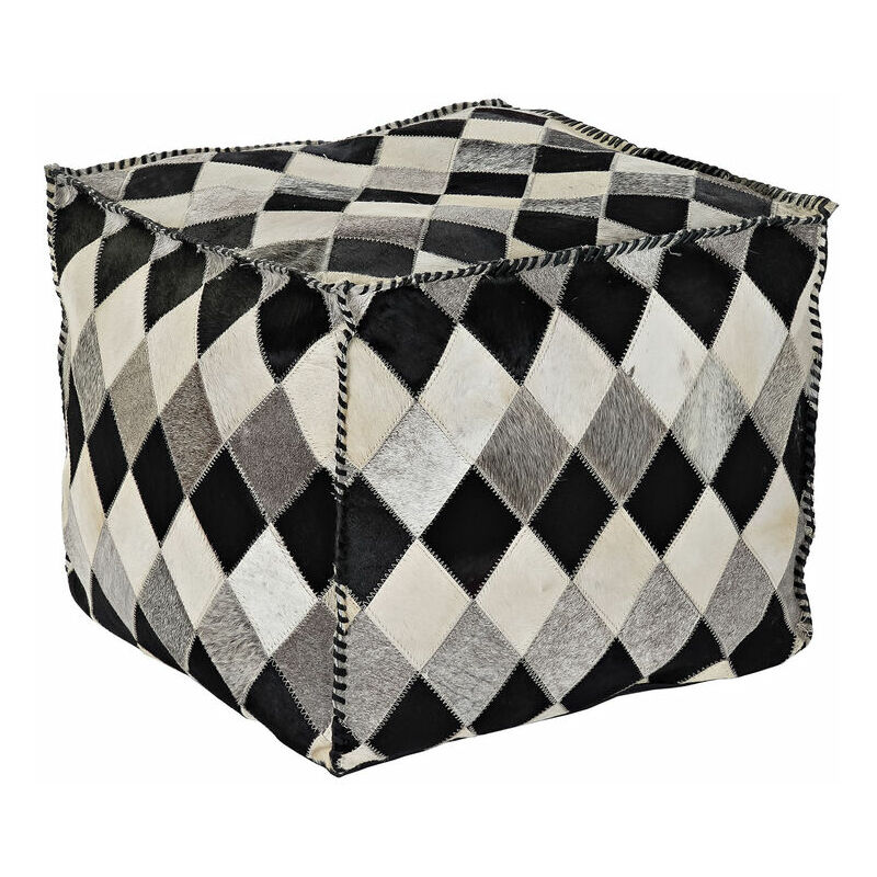 

Puff DKD Home Decor Marrón Piel Poliéster (45 x 45 x 40 cm)