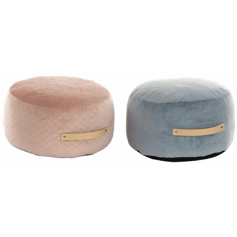 

Puff DKD Home Decor Poliéster Espuma (40 x 40 x 25 cm) (2 pcs)