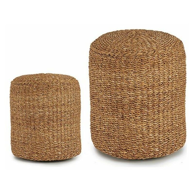 

Puff Marrón Algodón esparto (39 x 43 x 39 cm)