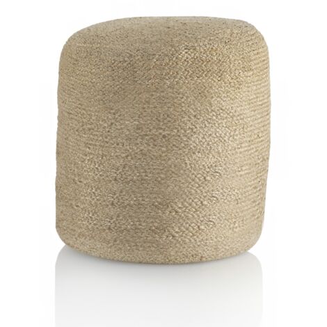 Puff Jute Natural, Coco Y Algodon  40 Diametro