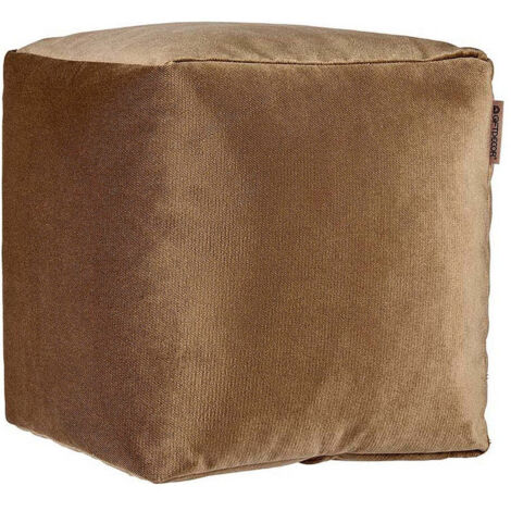 Puff Marrón Poliéster Poliestireno (30 x 30 x 30 cm) 8430852900715 S3609874 Gift Decor